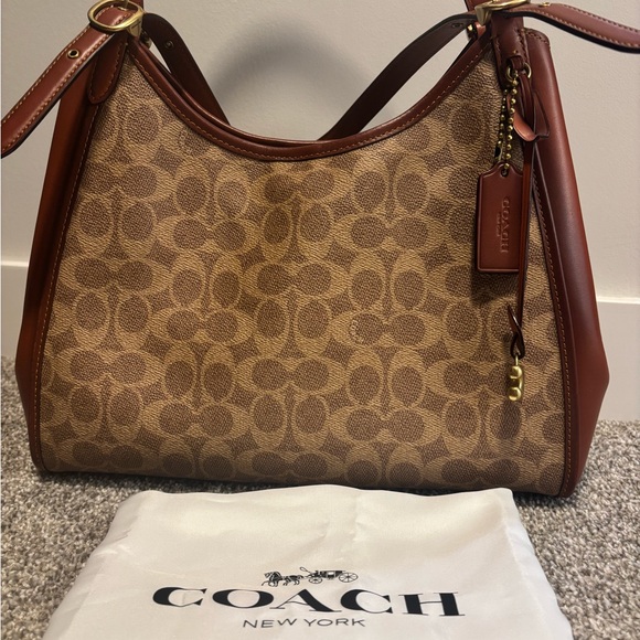Coach Handbags - Coach Brown Signature Shoulder Bag